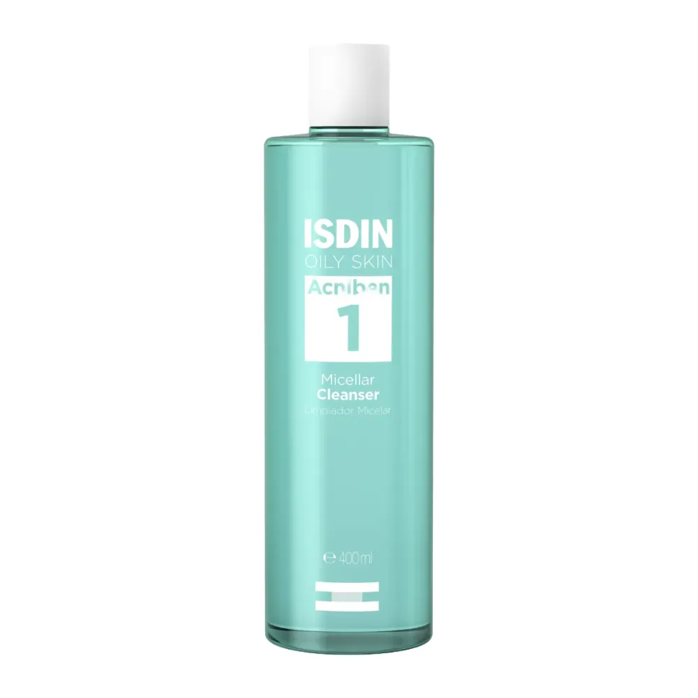 Água Micelar de Limpeza Isdin Oily Skin Acniben 1 Micellar Cleanser 400ml