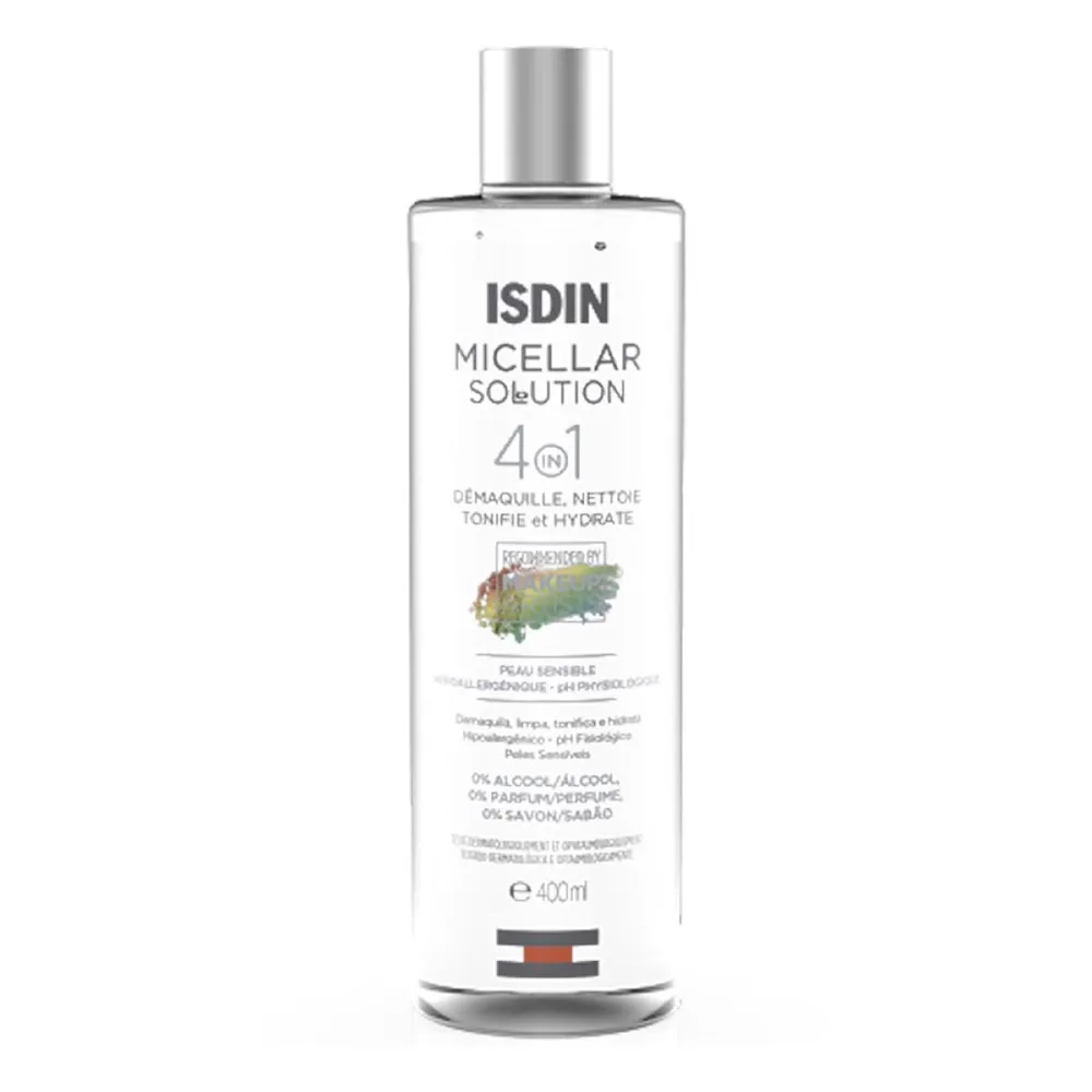Água Micelar Limpeza Facial ISDIN Micellar Solution 400ml