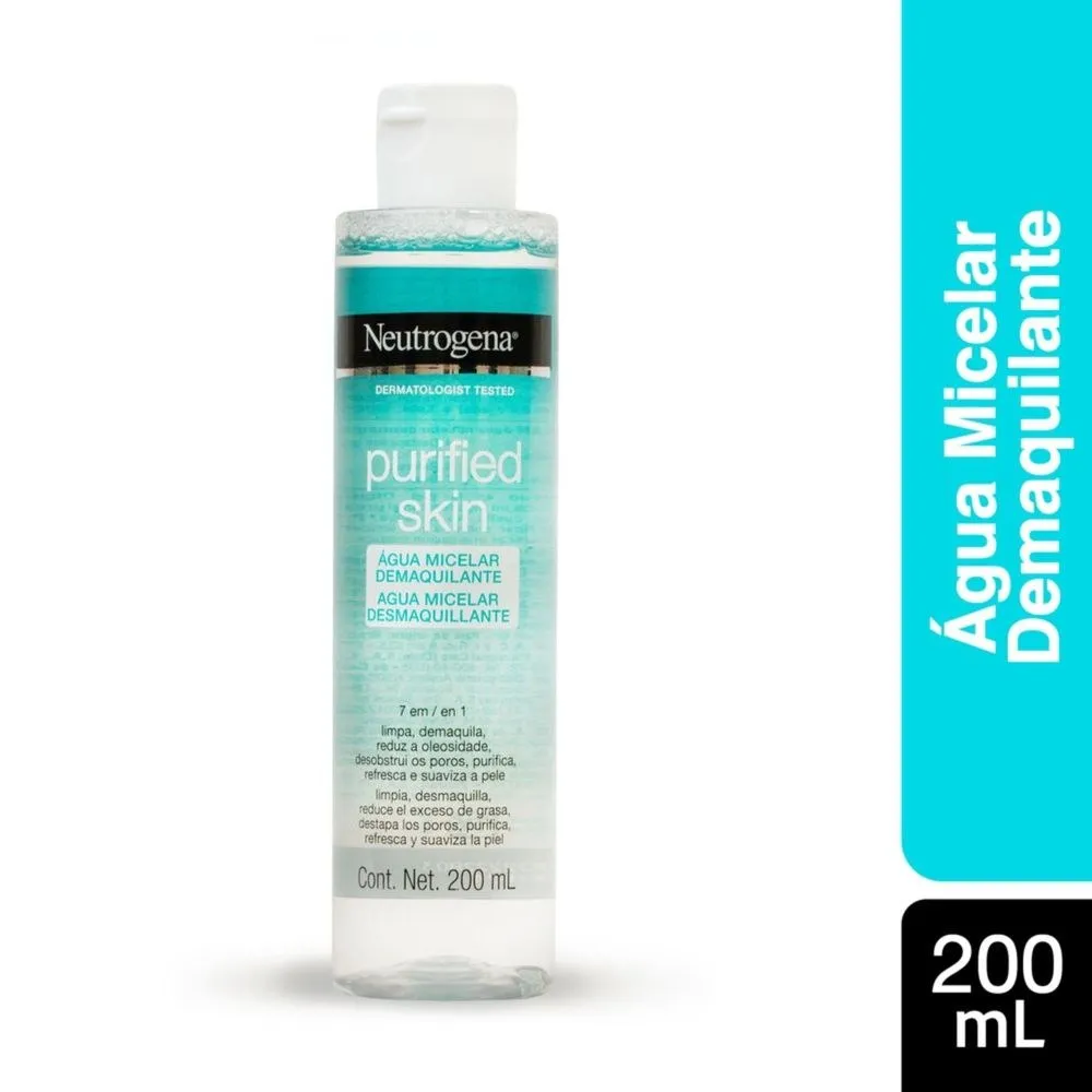 Água Micelar Neutrogena Purified Skin Demaquilante 200ml
