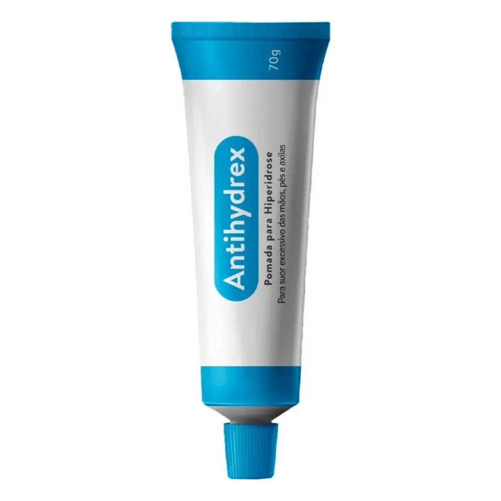 Antihydrex Pomada Para Suor Excessivo Mãos Pés Axilas 70g