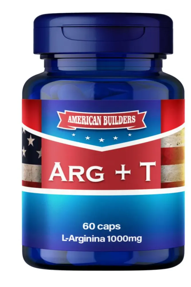 Arginina + Ta da Lafila 5Mg American Builders - 60 Caps