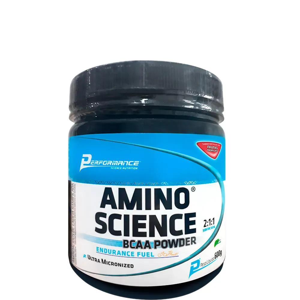 Bcaa em Pó Amino Science 600G - Performance Nutrition Limão