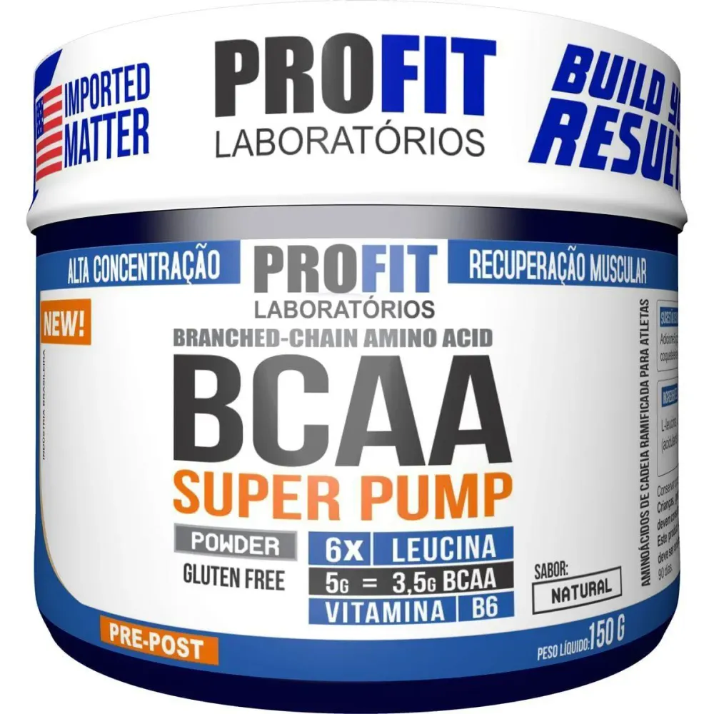 Bcaa Super Pump Powder 6:1:1 - 150G Natural - Profit