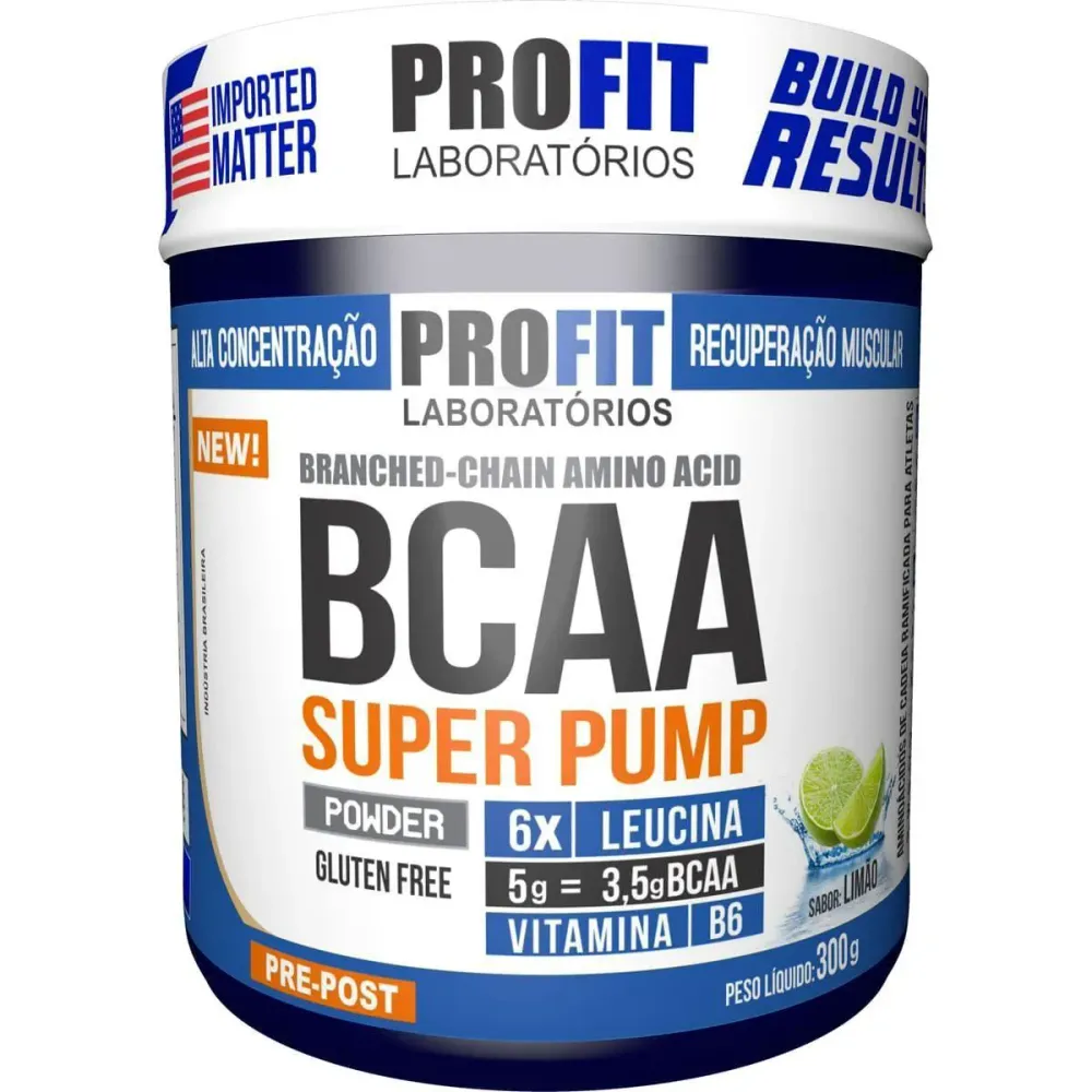 Bcaa Super Pump Powder 6:1:1 - 300G Limão - Profit