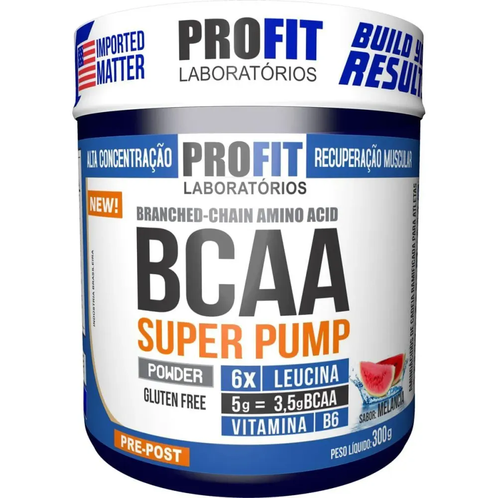 Bcaa Super Pump Powder 6:1:1 - 300G Melancia - Profit