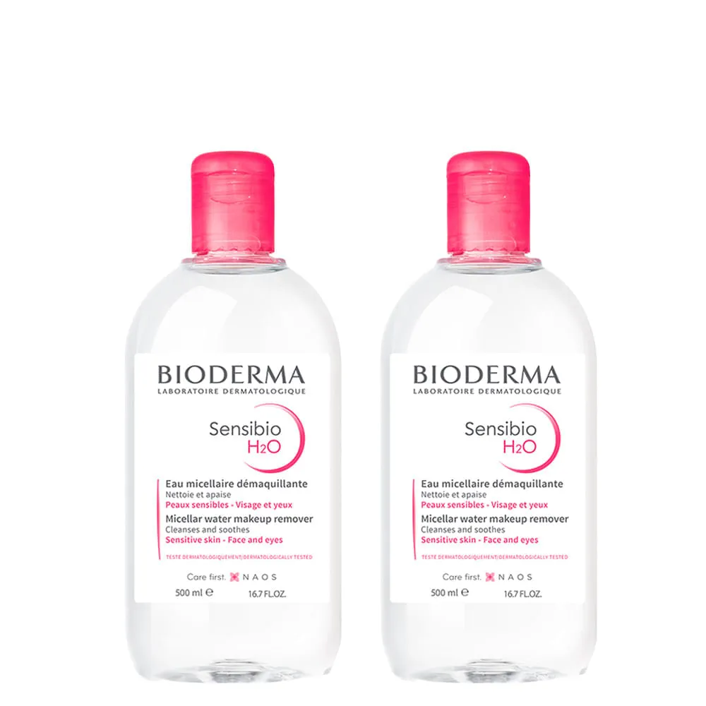 Bioderma - Kit Água Micelar Sensibio H20 - 500ml 2 Unidades