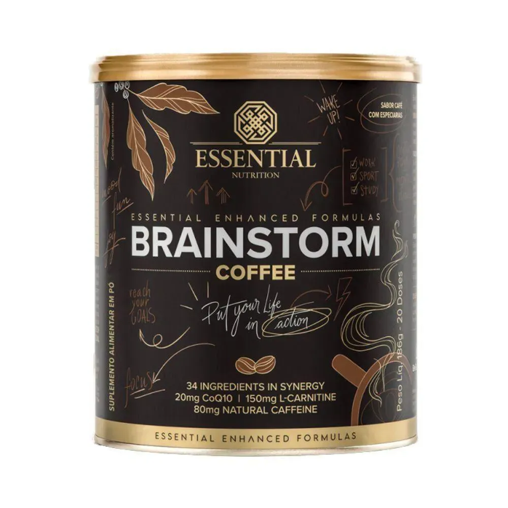 Brainstorm Coffe 186g Sabor Café com Especiarias