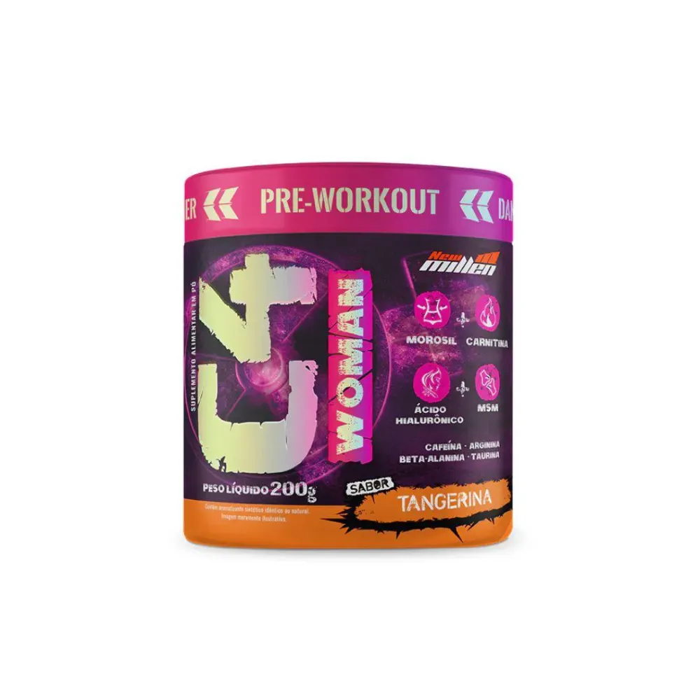 C4 Woman Pré-treino Feminino New Millen 200g Tangerina