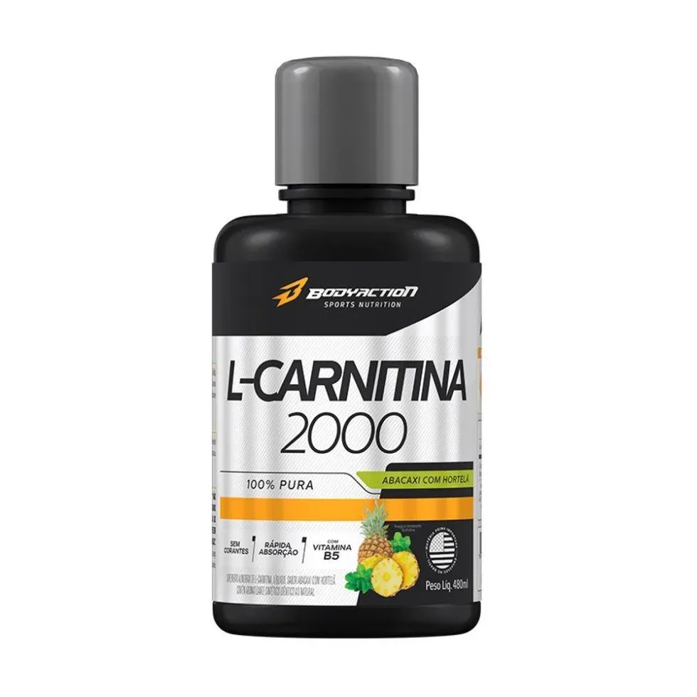 Carnitina Body Action L-carnitine 2000 Abacaxi com Hortelã 480ml