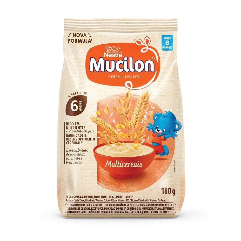 Cereal Infantil Mucilon Multicereais +6 meses 180g