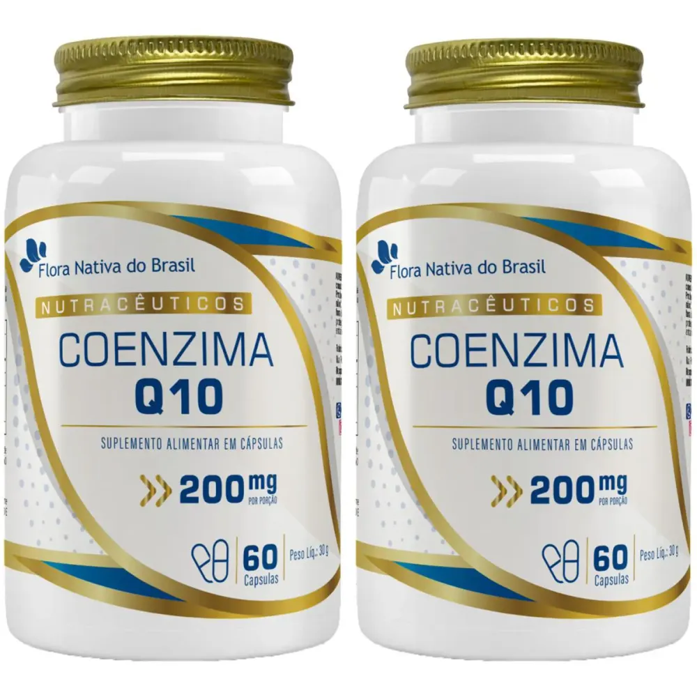 Coenzima Q10 200mg 2 X 60 cápsulas Flora Nativa