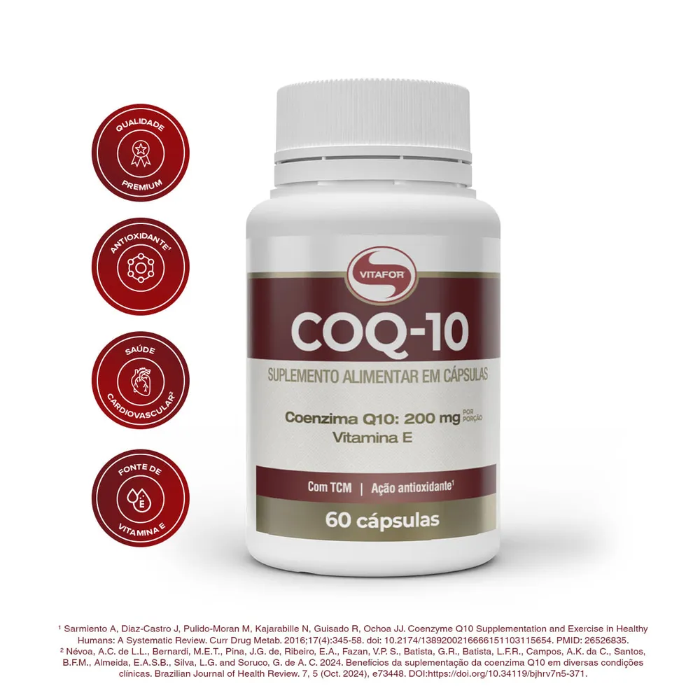 Coenzima Q10 200mg 60 Cápsulas