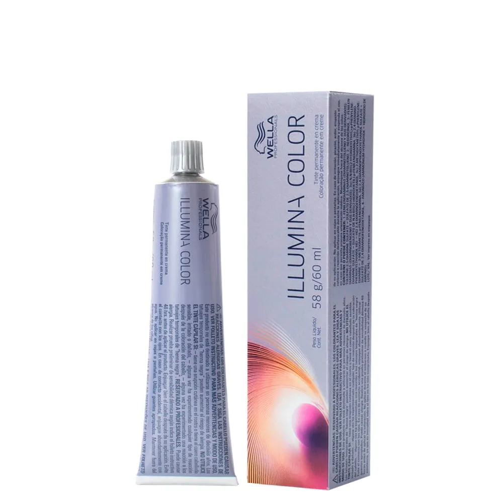 Coloração Wella Professionals Illumina Color 10/38 Louro Claríssimo Dourado Pérola 60 ml