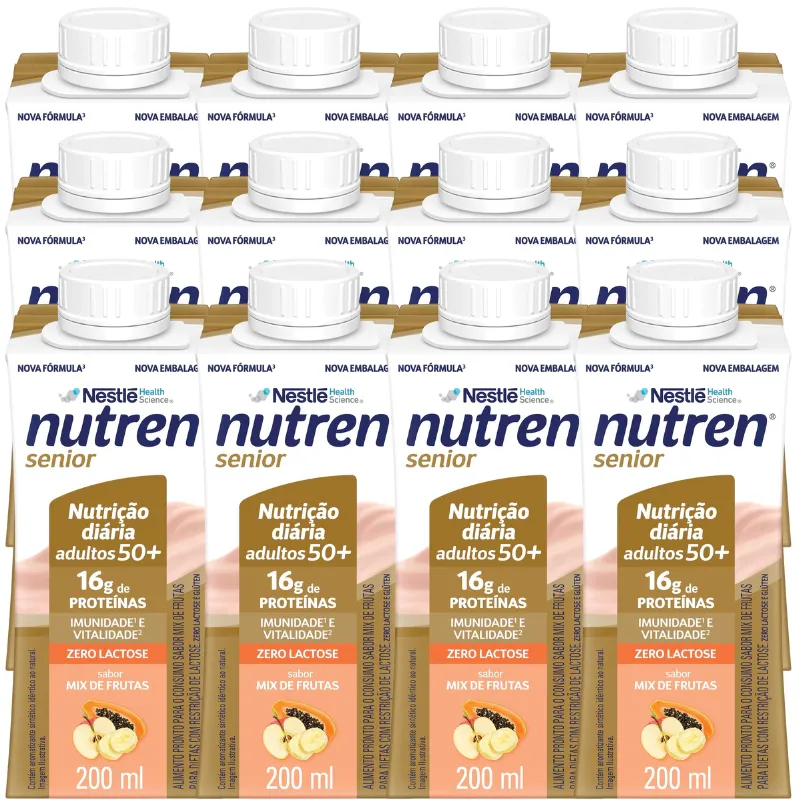 Complemento Alimentar Nutren Senior Mix De Frutas 200Ml 12 Unidades