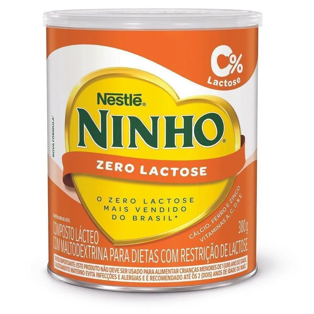 Composto lacteo Ninho Forti+ zero Lactose 380g