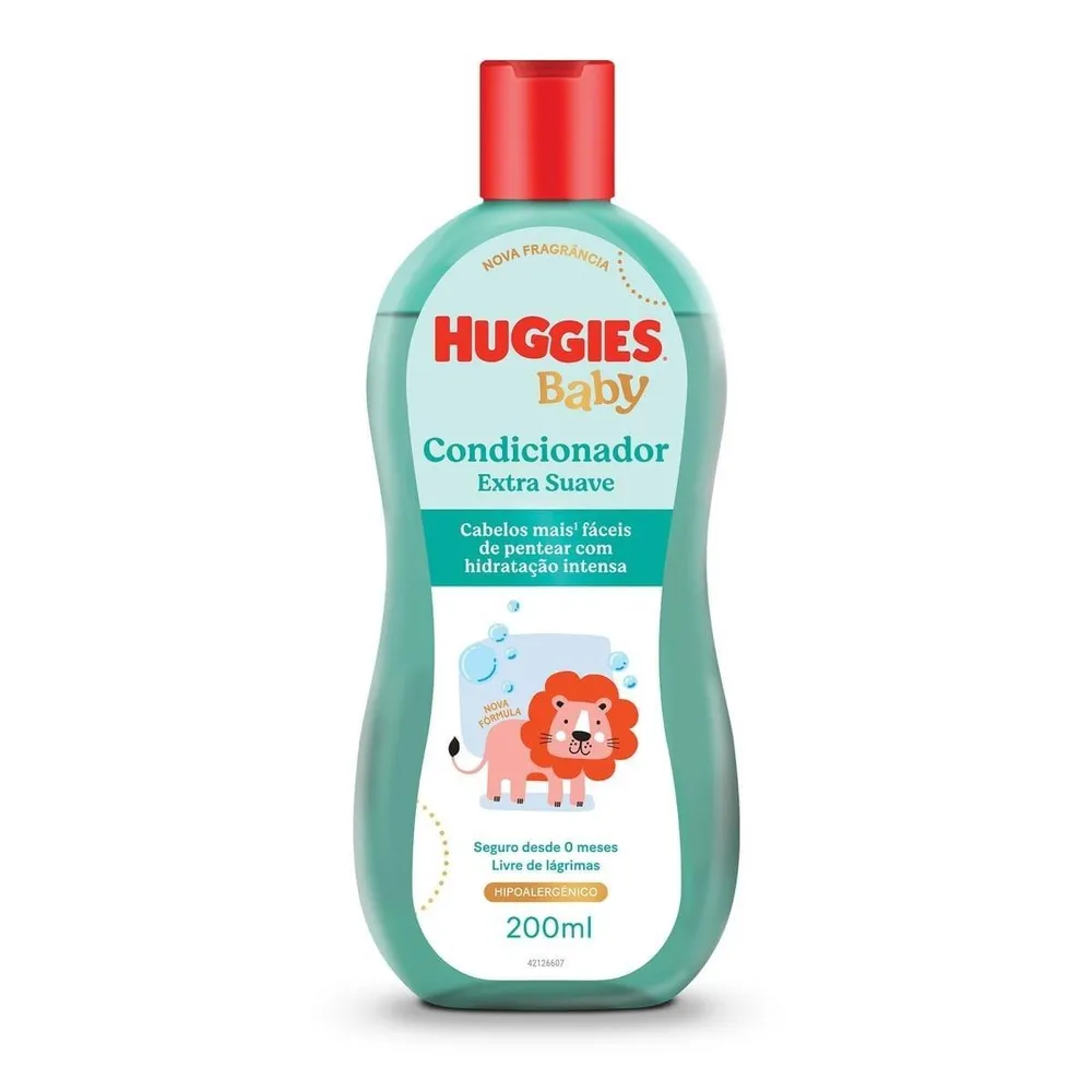 Condicionador Huggies Extra Suave para Bebê Hipoalergênico 200ml