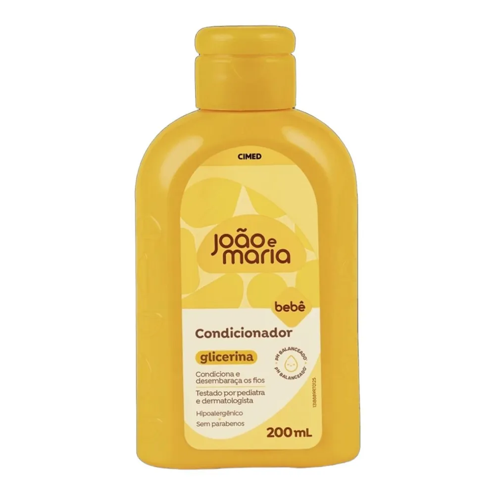 Condicionador Infantil João E Maria Bebê Glicerina 200ml