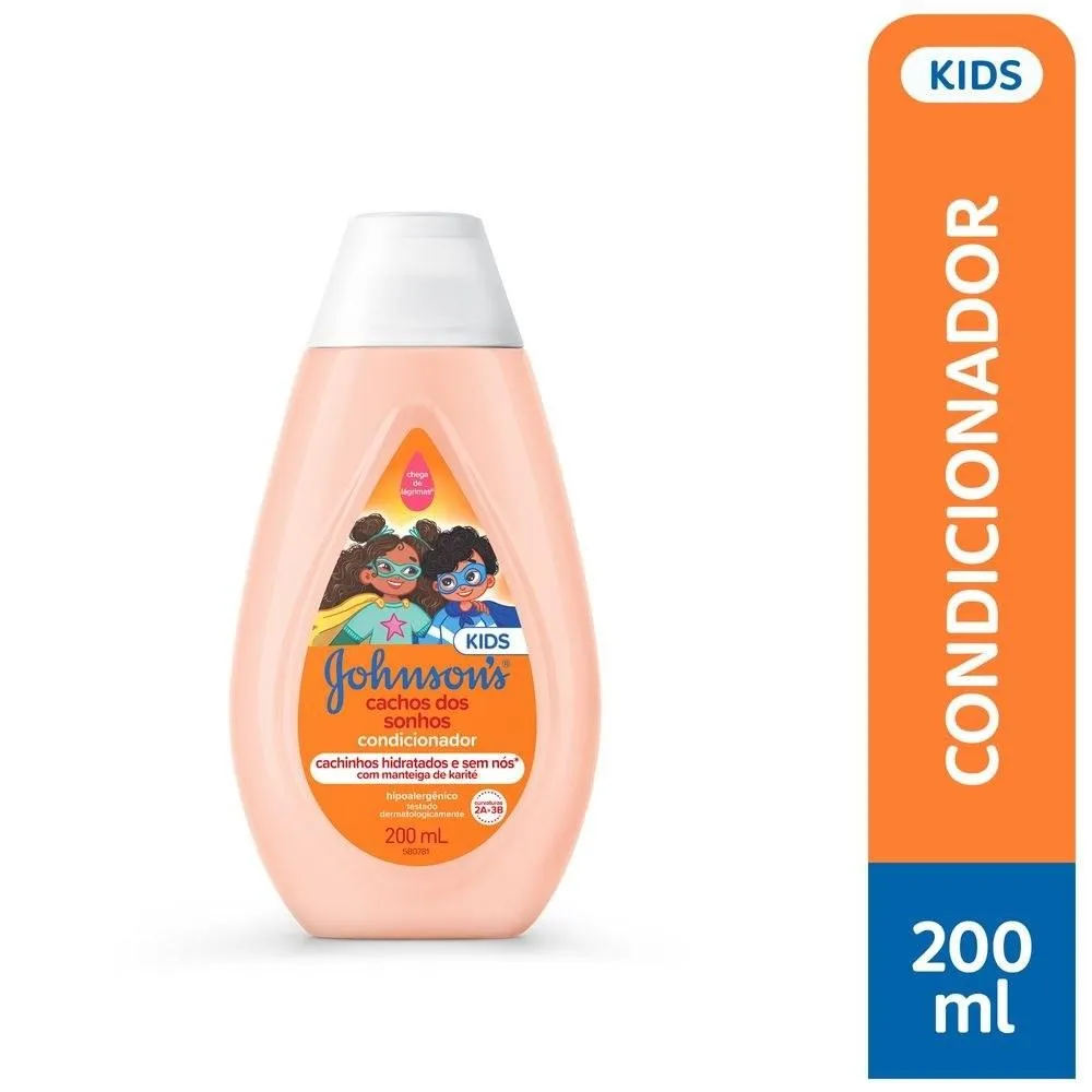 Condicionador Infantil Johnson's Baby Cachos dos Sonhos 200ml