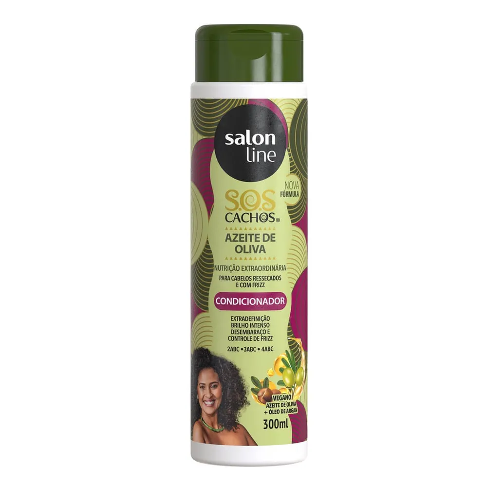 Condicionador S.O.S Cachos Azeite de Oliva Cachos Comportados Salon Line - 300ml
