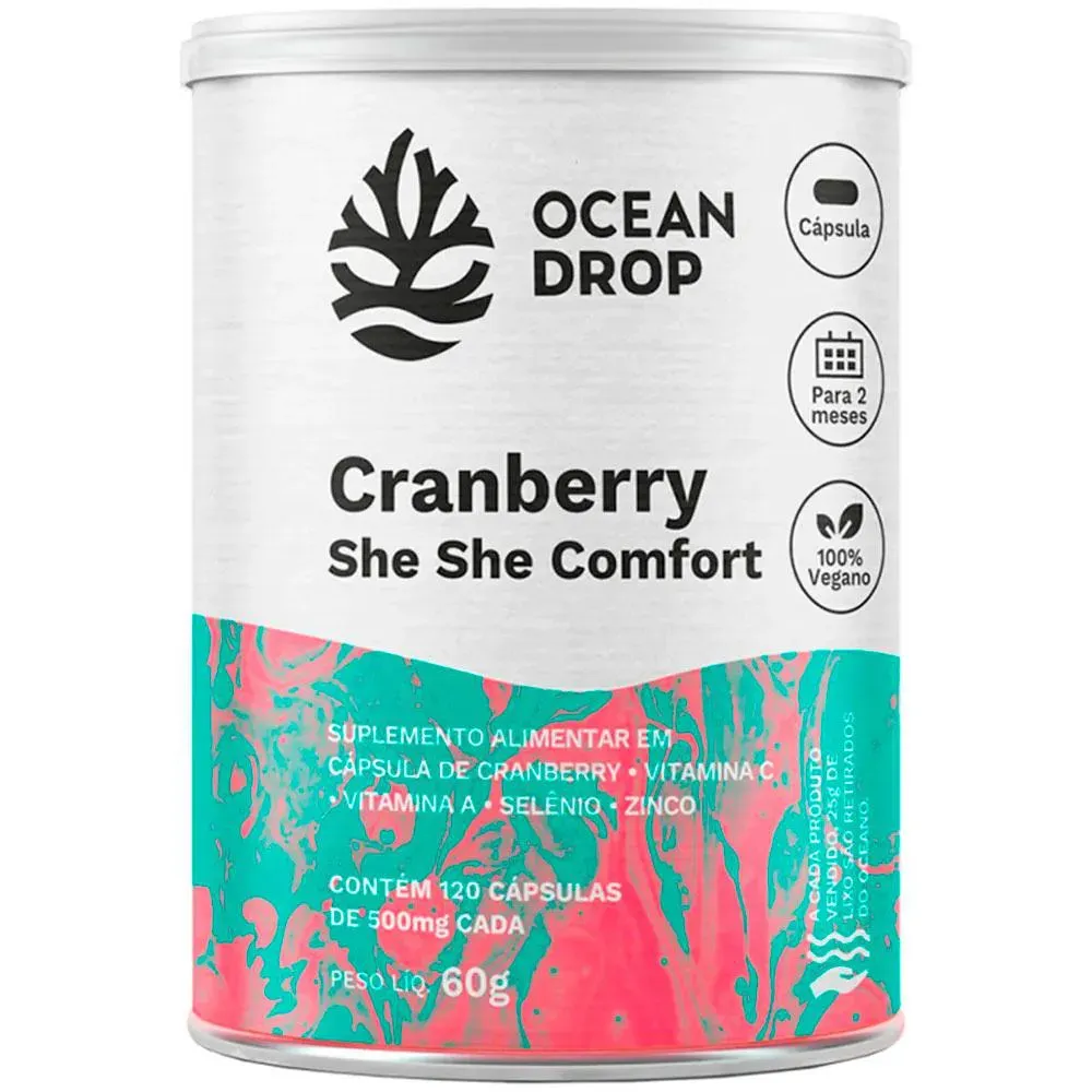 Cranberry She She Confort Vegano (120 Capsulas) - Ocean Drop