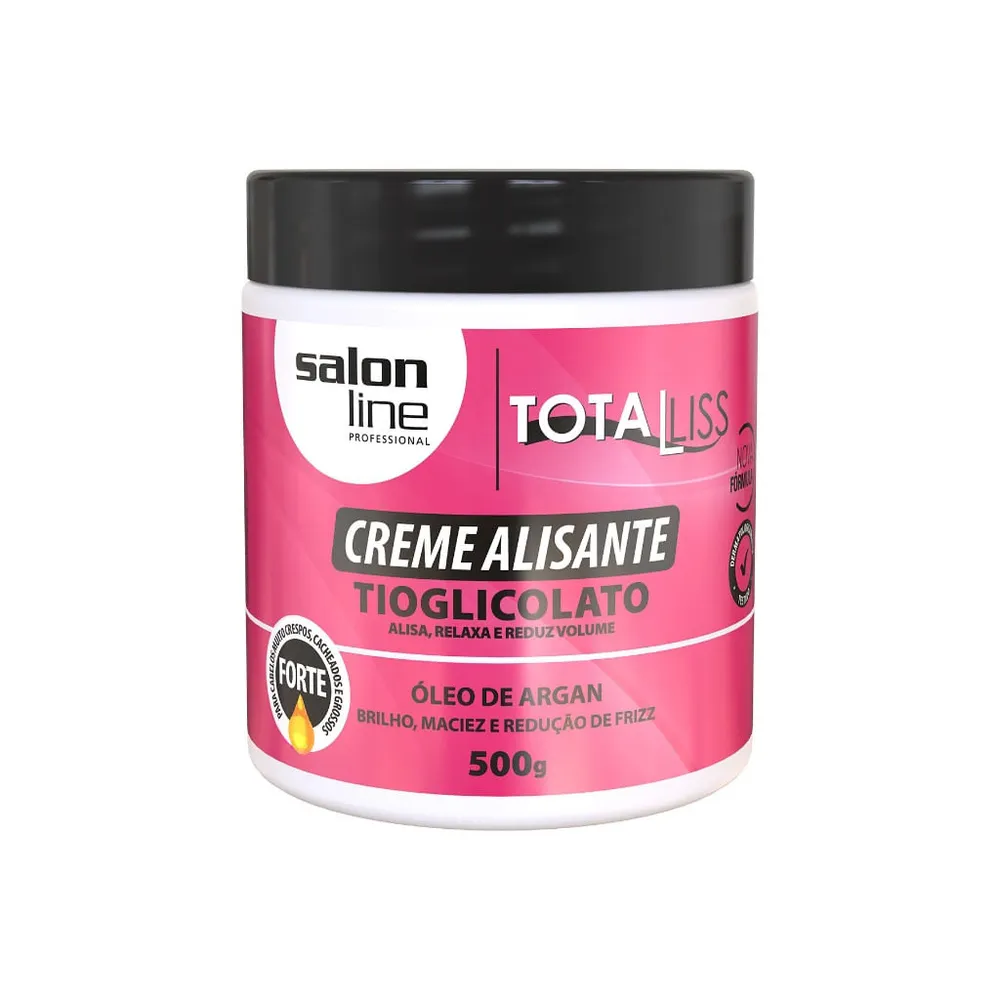Creme Alisante Salon Line Óleo De Argan Forte 500g