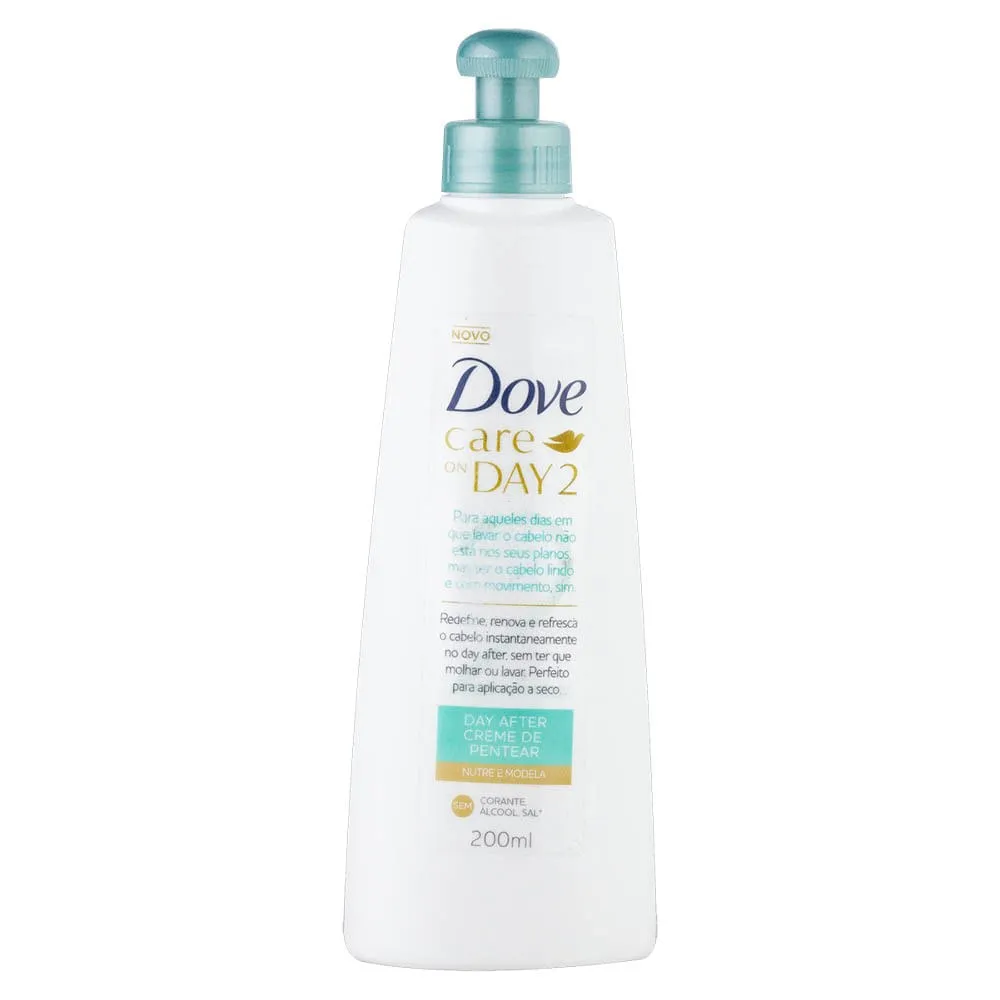 Creme De Pentear Dove Care On Day 2 Day After Nutre E Modela 200ml