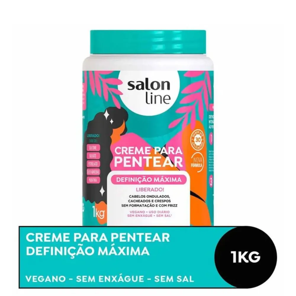 Creme de Pentear Salon Line Definição Máxima Vegano 1Kg