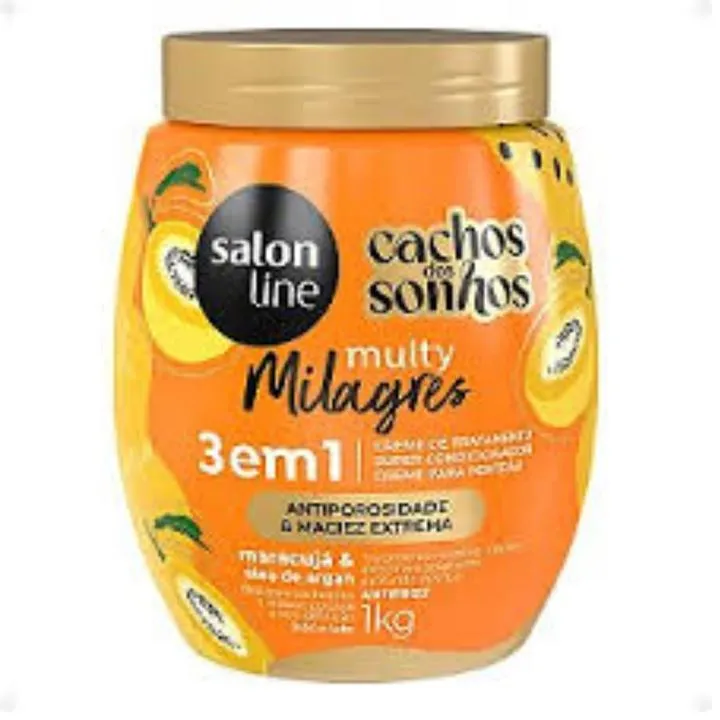 Creme de Tratamento Salon Line 3 Em 1 Multy Milagres Maracujá 1kg