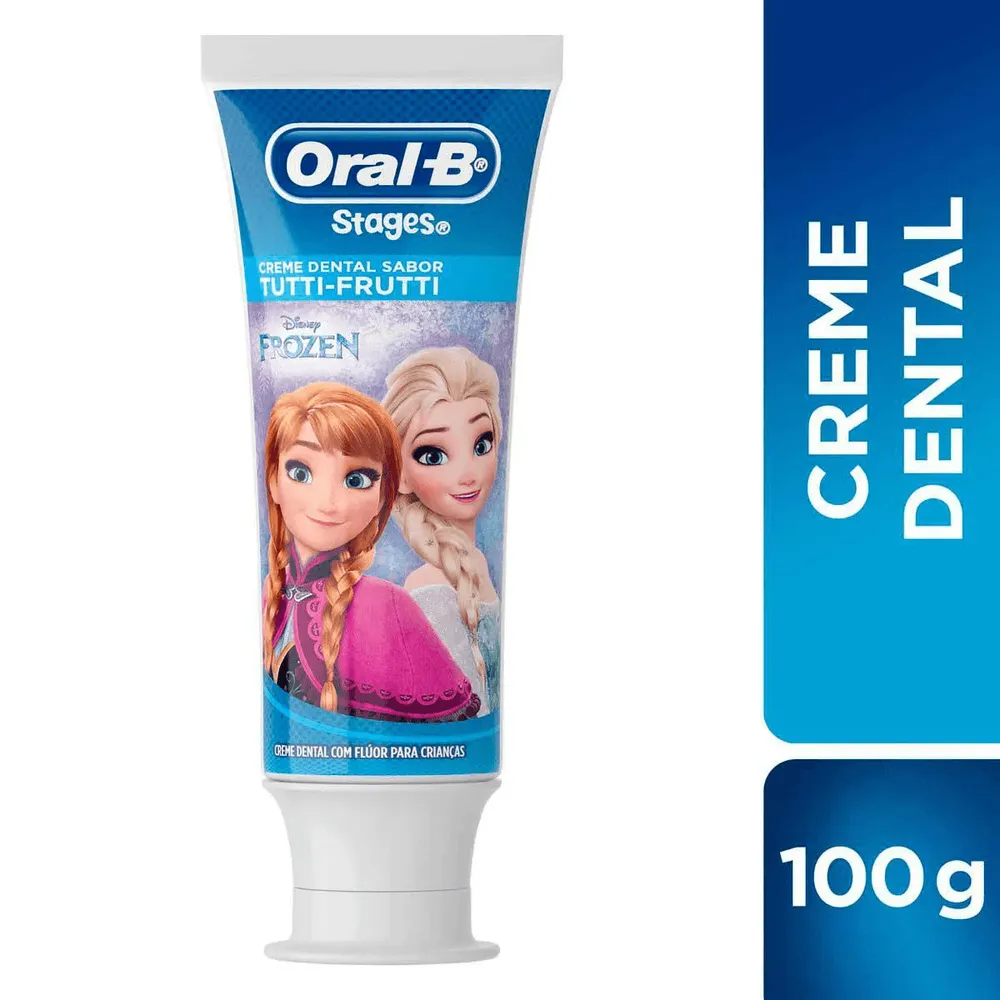 Creme Dental Infantil Oral-B Stages Frozen com Flúor 100g
