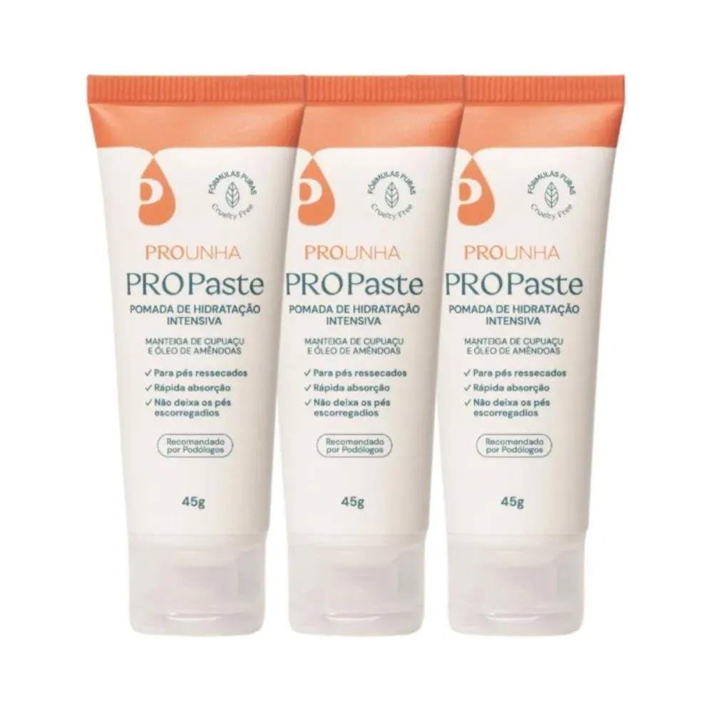Creme Hidratante Pro Unha Pro Paste 45G 3Un
