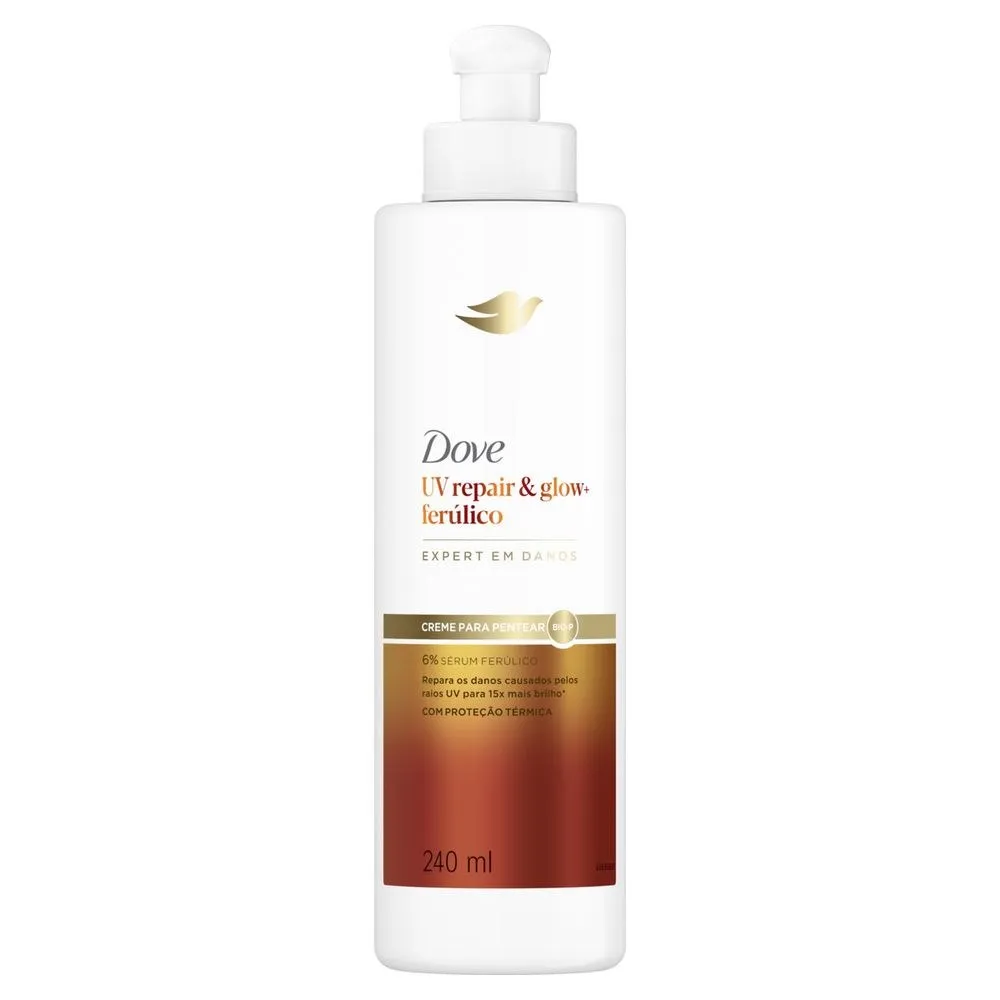 Creme Para Pentear Dove Uv Repair & Glow + Ferúlico 240ml