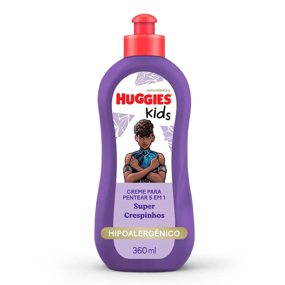 Creme para Pentear Infantil Huggies Kids Super Crespinhos 360ml
