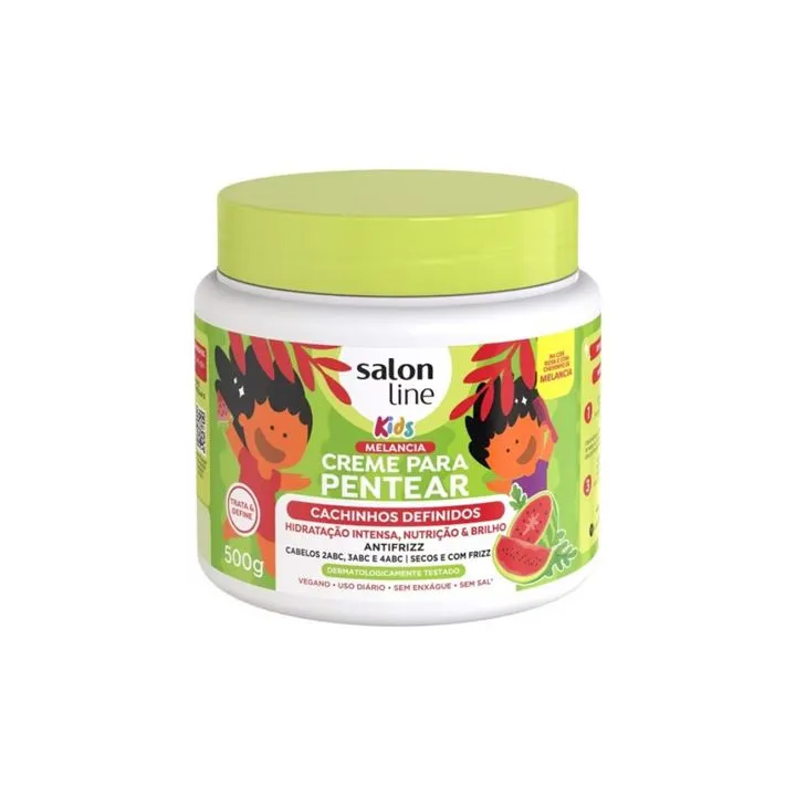 Creme para Pentear Infantil Salon Line 500g Melancia Cachinhos Definidos
