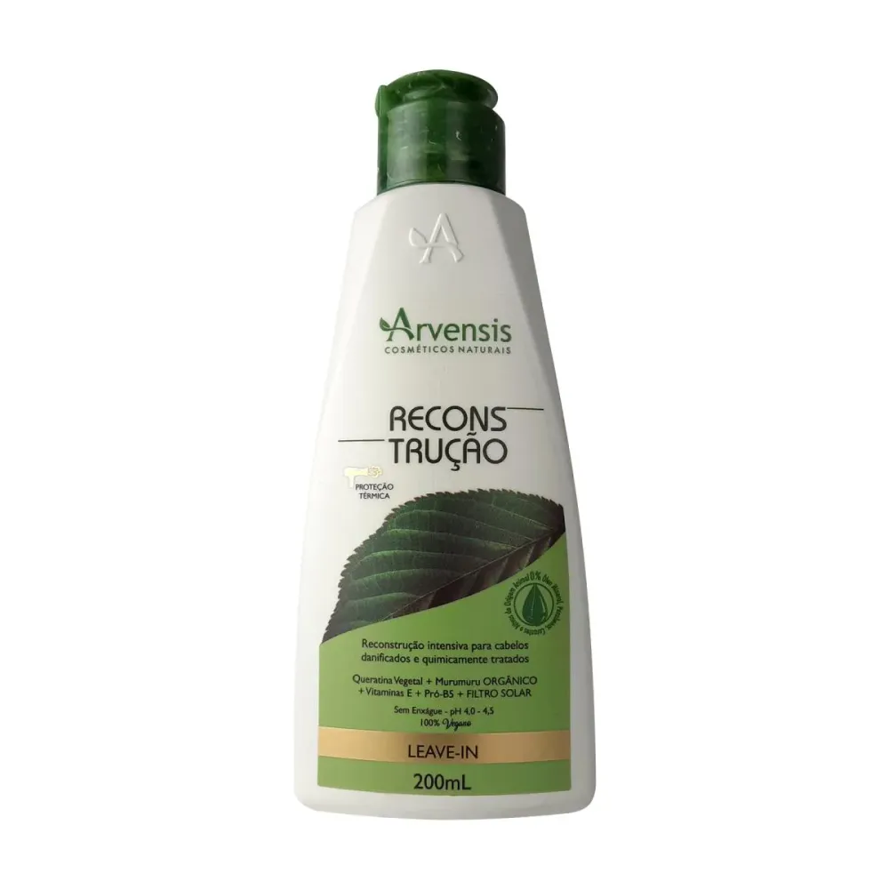 Creme para Pentear Leave-in Vegano Arvensis Reconstrução 200g