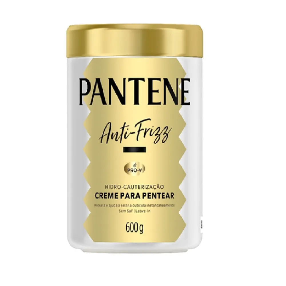 Creme Para Pentear Pantene Anti-Frizz Hidro-Cauterização 600g