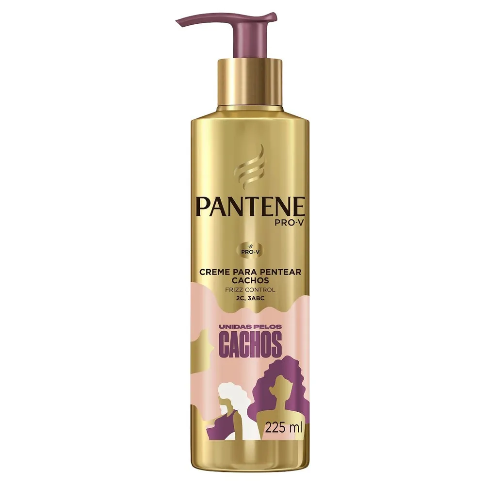 Creme Para Pentear Pantene Unidas Pelos Cachos 225ml