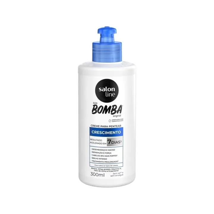 Creme para Pentear Salon Line 300ml SOS Bomba de Repente Pronta