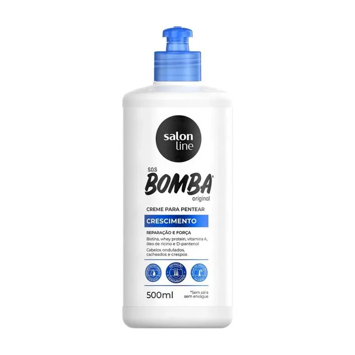 Creme para Pentear Salon Line 500ml SOS Bomba De Repente Pronta