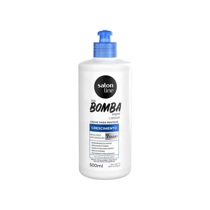 Creme para Pentear Salon Line - 500ml - SOS Bomba Gloss De Repente Pronta