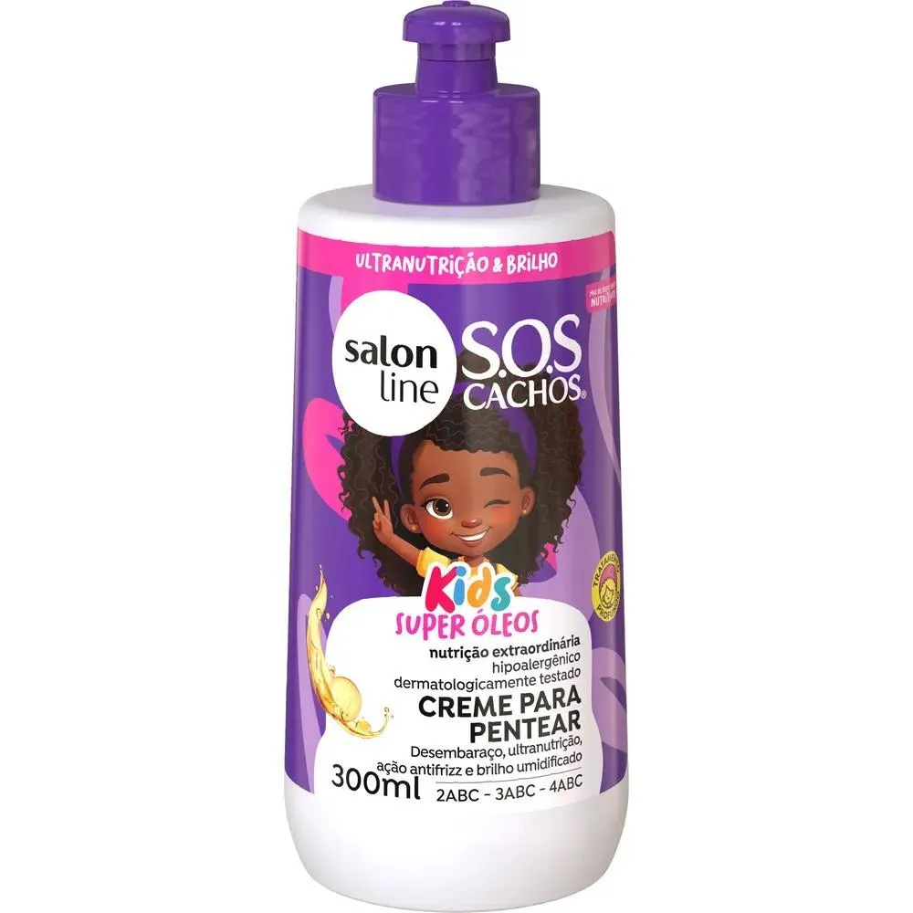 Creme para Pentear Salon Line Kids SOS Cachos Super Óleos - 300ml