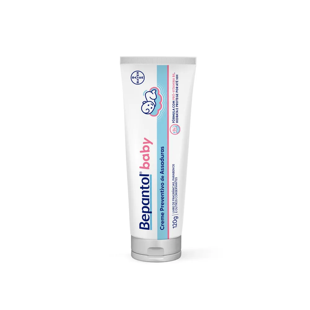 Creme Preventivo de Assaduras a Bepantol Baby com Pró-Vitamina B5 Hipoalergênico Recém-Nascido 120g