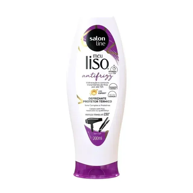 Defrizante Protetor Térmico Meu Liso Antifrizz Salon Line 200ml