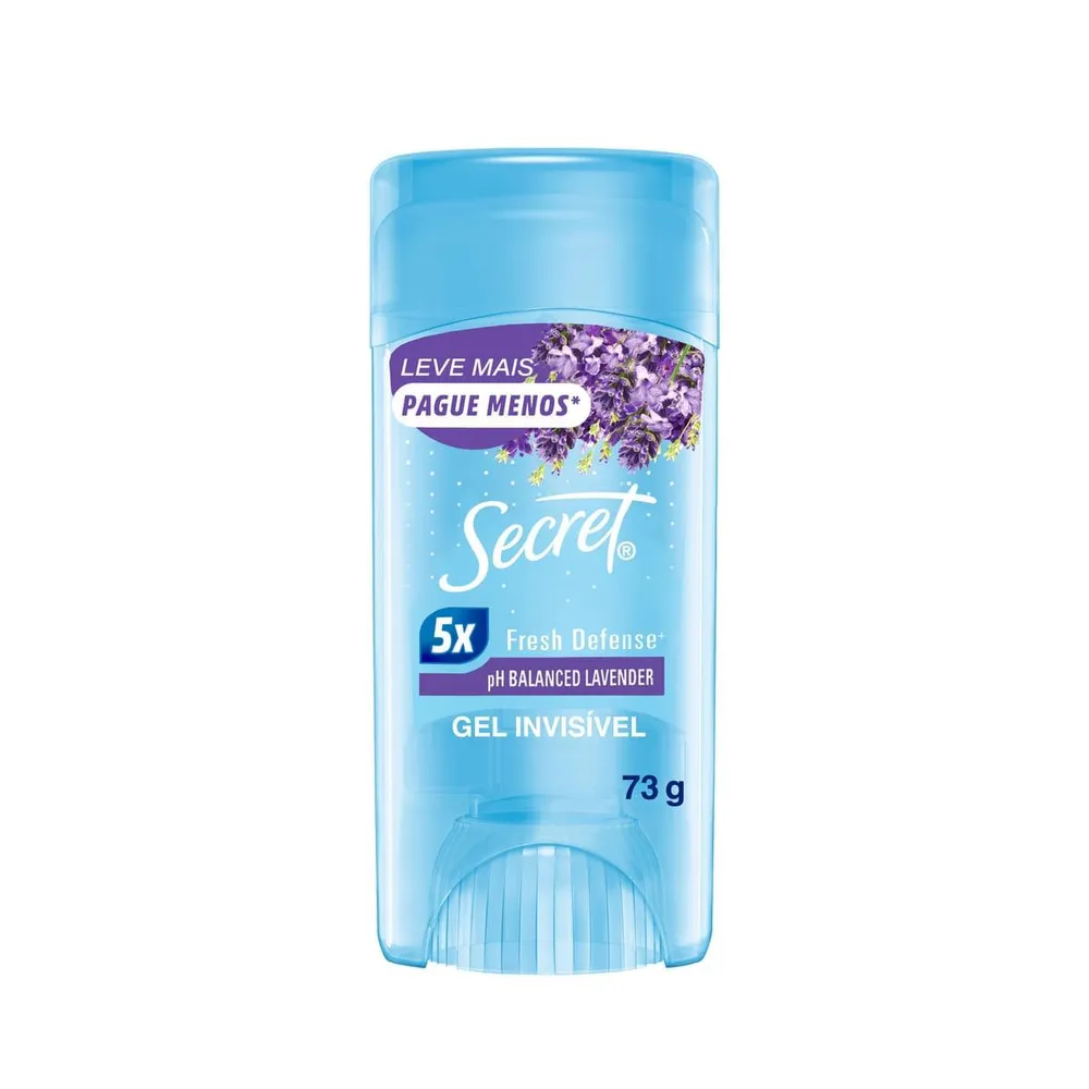 Desodorante Antitranspirante Secret Gel Lavender 73g