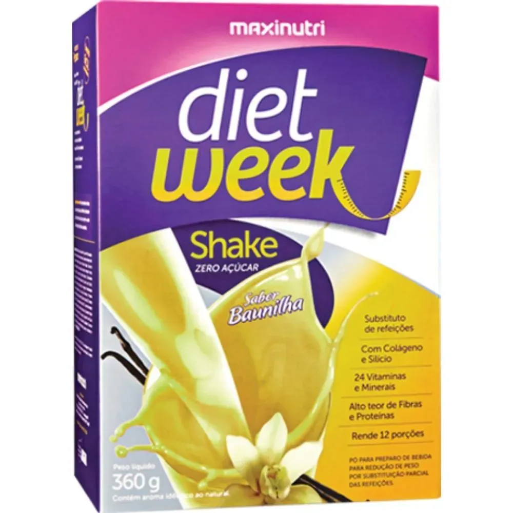 Diet Week Shake 360g - Baunilha - Maxinutri