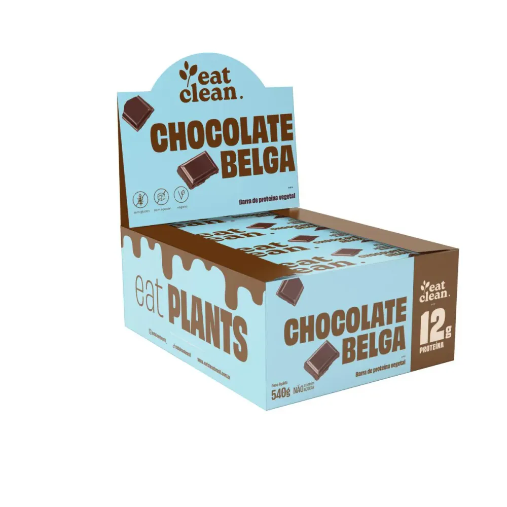Display Barrinha de Proteína - Chocolate Belga (12 Unidades) Chocolate Belga (12 Unidades)