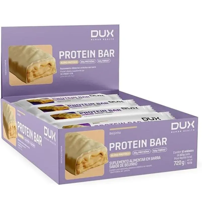 Dux Protein Bar Display (12 Unid. 60g) - Beijinho