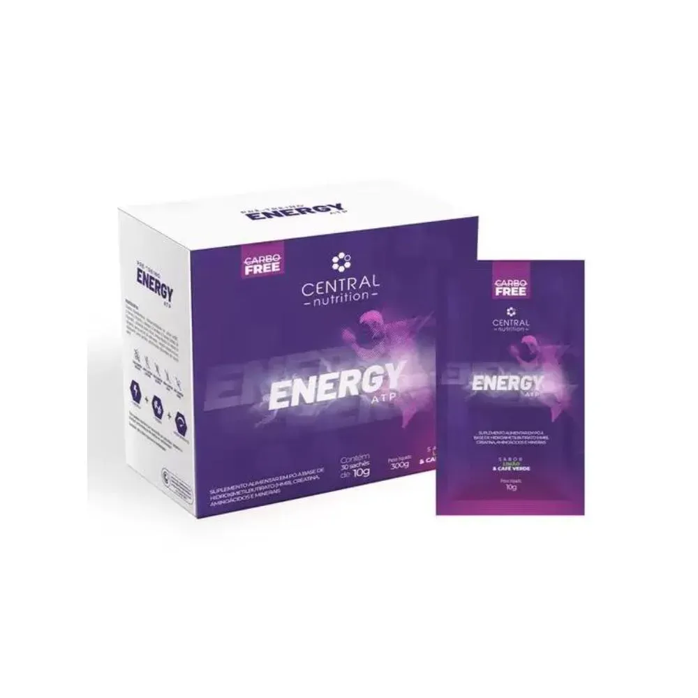 Energy Atp Sabor Tangerina 30 sachês 10g Central Nutrition