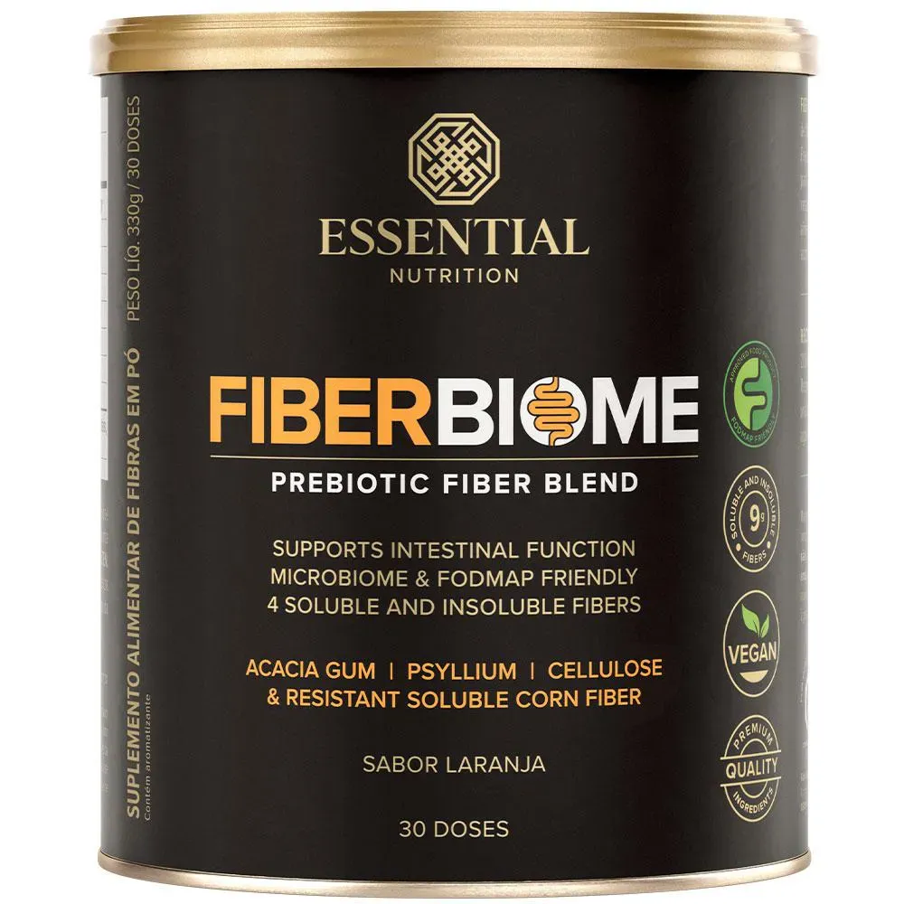 Fiber Biome Blend de Fibras - Laranja (330g) - Essential Nutrition