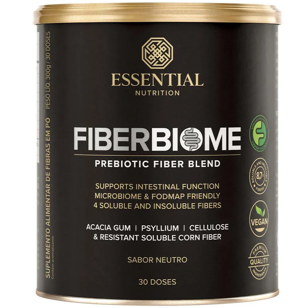 Fiberbiome Blend de Fibras Probioticas Neutro (300G) - Essential Nutrition
