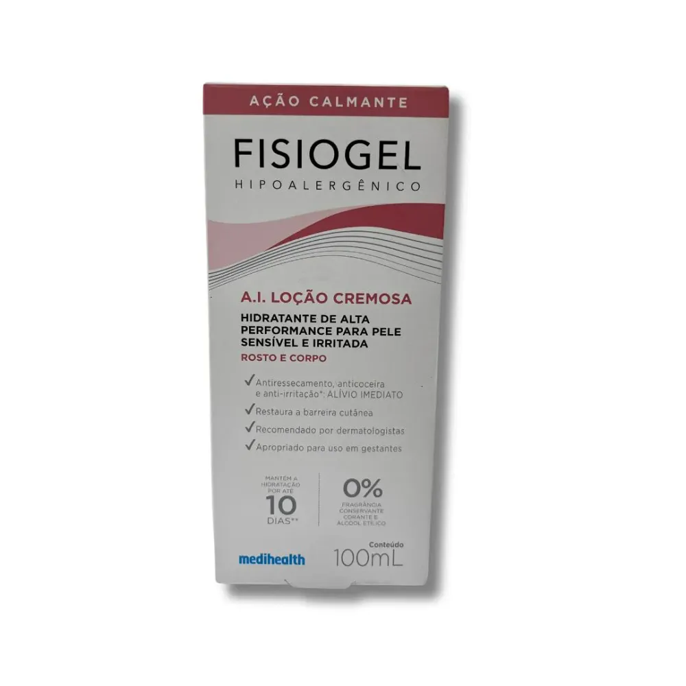 Fisiogel A.i. Loção Cremosa Pele Sensível E Irritada Rosto E Corpo 100ml